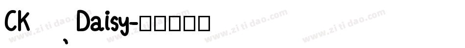 CK Daisy字体转换